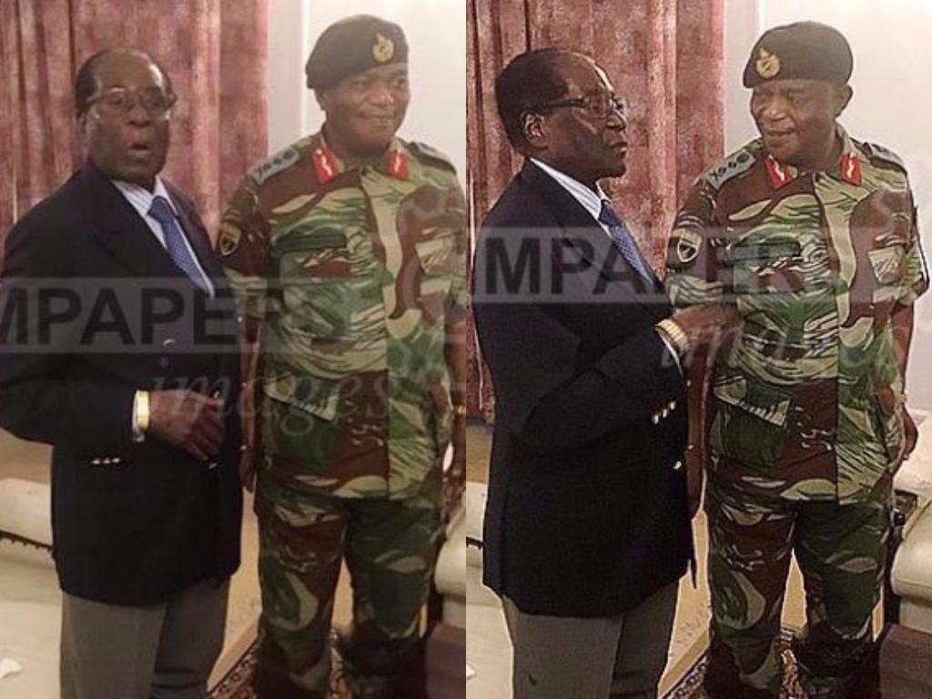 اولین تصاویر از موگابه بعد ازبازداشت توسط ارتش +