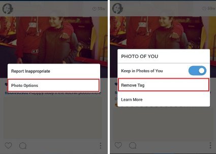 نحوه حذف نام کاربری در Tag تصاویر اینستاگرامی +عکس