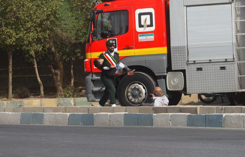 مجروح شدن یک کودک در حادثه تروریستی امروز اهواز +عکس