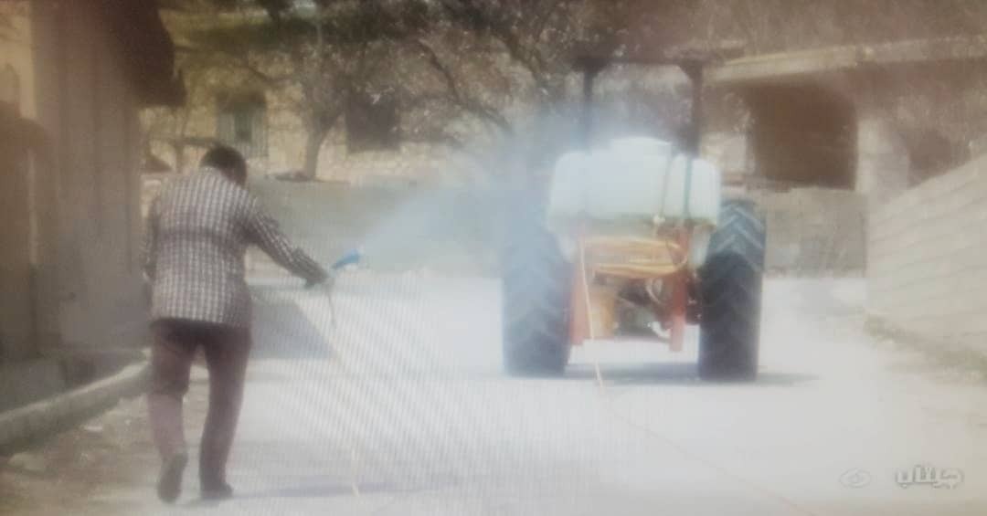 گندزدایی وضدعفونی،معابرومکانهای عمومی روستای صالحان ازتوابع چیتاب