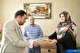 دیدار فرماندار شهرستان مهریز با سرکار خانم گیتی زارع مسئول انجمن شعر چکاوک مهریز
