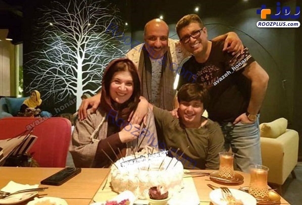 جشن تولد خانم بازیگر در کنار همسر و مجری معروف +عکس