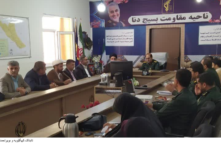 دیدار فرماندار شهرستان دنا به همراه اعضای شورای اداری با فرمانده سپاه این شهرستان به مناسبت هفته دفاع مقدس دیدار فرماندار شهرستان دنا به همراه اعضای شورای اداری با فرمانده سپاه این شهرستان به مناسبت هفته دفاع مقدس